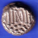 ANCIENT INDIA GADHAYA DYNASTY KING PORTRAIT COIN HSK284
