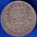 Republica Portugal 50 centavos 1968 rare coin ANH1316