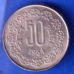 Republic India 1984 50 Paise BOMBAY MINT Coin ANH2317
