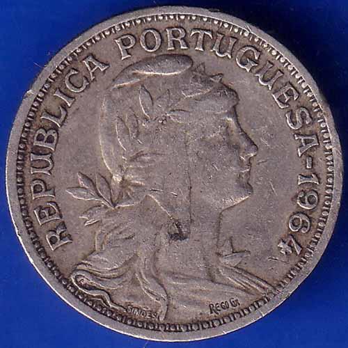 Republica Portugal 50 centavos 1968 rare coin ANH1316