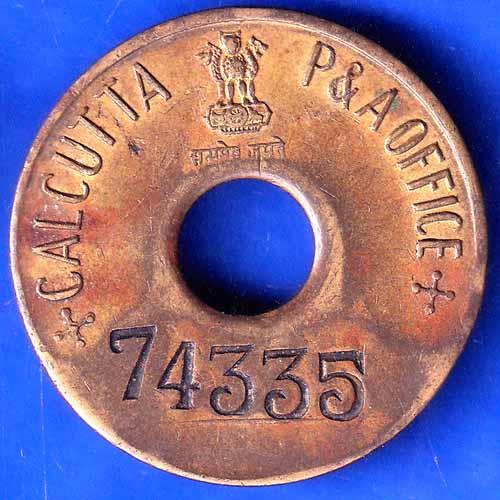 TOKEN 74335 CALCUTTA P&A OFFICE TOKEN ANH2367