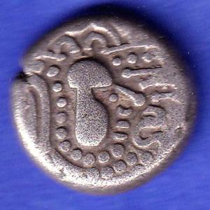 ANCIENT INDIA GADHAYA DYNASTY KING PORTRAIT COIN SK434