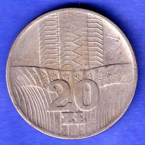Poland 20 Zlotys POLSKA·RZECZPOSPOLITA·LUDOWA 1973 HSK969
