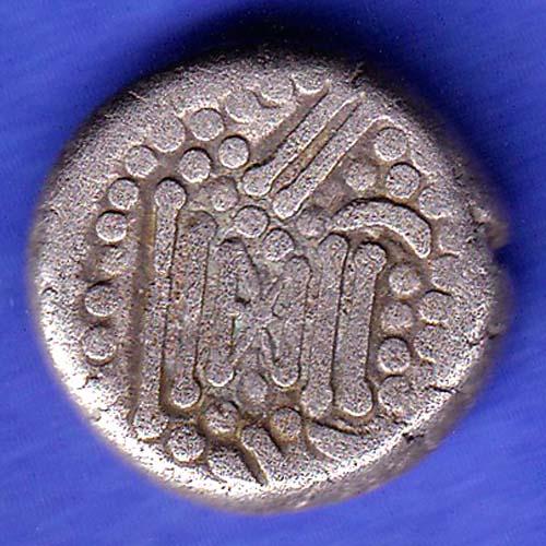 ANCIENT INDIA GADHAYA DYNASTY KING PORTRAIT COIN SK434
