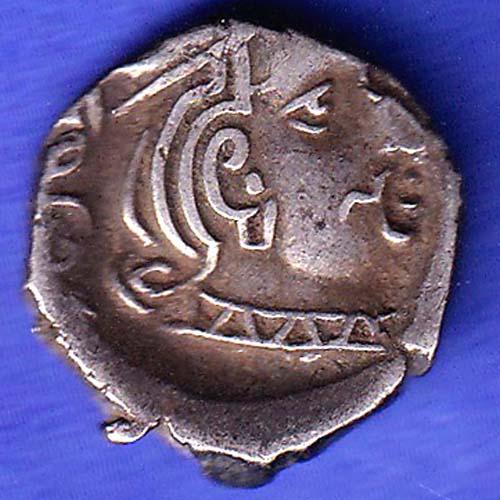 Ancient India Kshtrap Dynasty Kings Portrait Silver Coin SK635