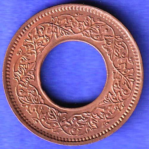 British india king bombay mint george vi 1947 one pice beautiful copper Coin HSK723
