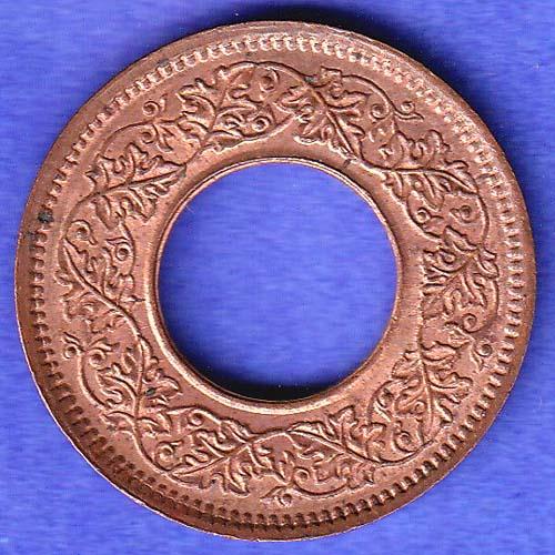 British india king bombay mint george vi 1947 one pice beautiful copper Coin SK680