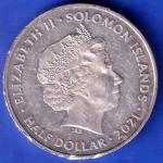 Elizabeth II Solomon Islands 2021 Half Dollar SK979