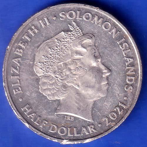 Elizabeth II Solomon Islands 2021 Half Dollar SK979