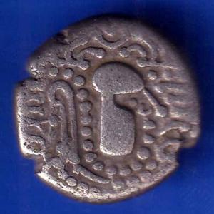 ANCIENT INDIA GADHAYA DYNASTY KING PORTRAIT COIN ANH1572