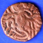 Ancient India Raja Raj Chola Chola Octopus Man Coin ANH3320