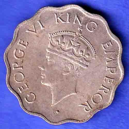 british india 1946 george vi one annas coin HSK580