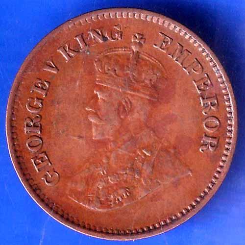 British India 1936 George V King Emperor Half Pice Coin ANH1824