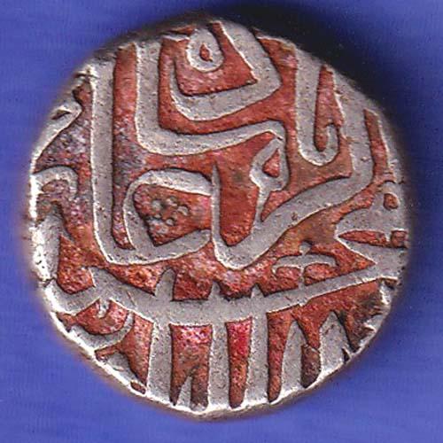 Mughal Akbar Mahmudi Silver Coin SK637