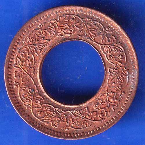 British India 1945 Bombay Mint George VI King 1 Pice Copper Coin ANH2275