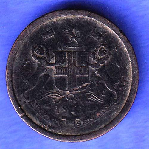 Bombay Presidency  1/4 Anna 1248 Coin HSK729
