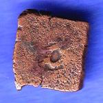 ancient cetral india copper punchmark ujjainy symbols on coin SK640