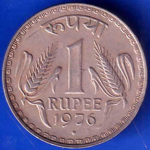 Republic India 1976 One Rupee bombay mint Coin ANH1874