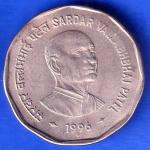 Republic India 1996 Sardar Vallabhbhai Patel 2 Rupee BOMBAY MINT Coin ANH2472