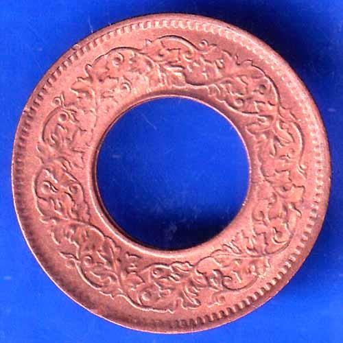 British India 1944 George VI King LAHORE MINT 1 Pice Copper Coin ANH2571