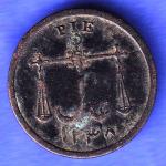 Bombay Presidency  1/4 Anna 1248 Coin HSK729