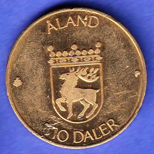 Finland 10 Markkaa Aland 1991 tio deler tio mark SK771