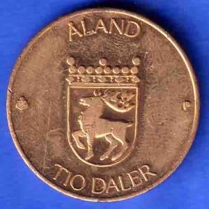 Finland 10 Markkaa Aland 1991 tio deler tio mark SK809