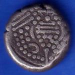 ANCIENT INDIA GADHAYA DYNASTY KING PORTRAIT COIN ANH1322
