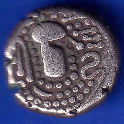 ANCIENT INDIA GADHAYA DYNASTY KING PORTRAIT COIN ANH1322