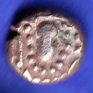 ANCIENT INDIA GADHAYA DYNASTY KING PORTRAIT COIN HSK774