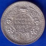 British India 1943 Bombay Mint George Vi King Quarter Rupee Coin ANH277