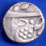 Baroda state Manaji Rao one rupee silver coin ANH3423