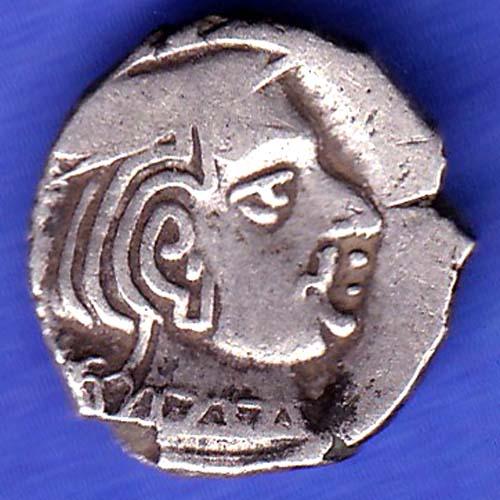 Ancient India Kshtrap Dynasty Kings Portrait Silver Coin SK142
