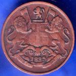 East India Company 1835 One Quarter Anna Copper Coin ANH1529