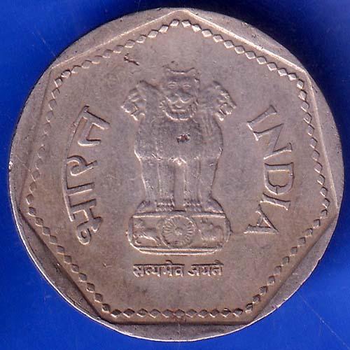 REPUBLIC INDIA 1989 NOIDA MINT ONE RUPEE COIN ANH328