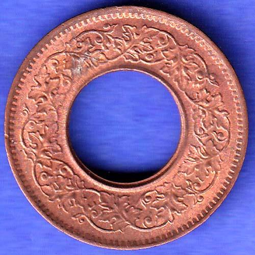 British India 1944 Lahor mint One Pice copper coin SK199