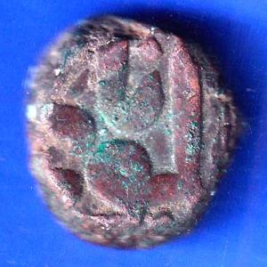 Mughals Akbar Narnol Mint Half Dam Rare Copper Coin ANH2828