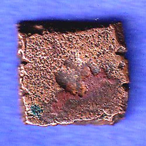 ancient cetral india copper punchmark ujjainy symbols on coin SK646