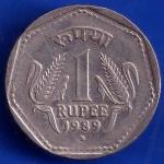 Republic India 1989 NOIDA Mint One Rupee Coin ANH1426