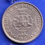 Portuguese India 60 Centavos 1959 coin ANH3275