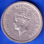 British India 1947 George vi king ONE rupee bombay mint coin ANH3245 ANH2676
