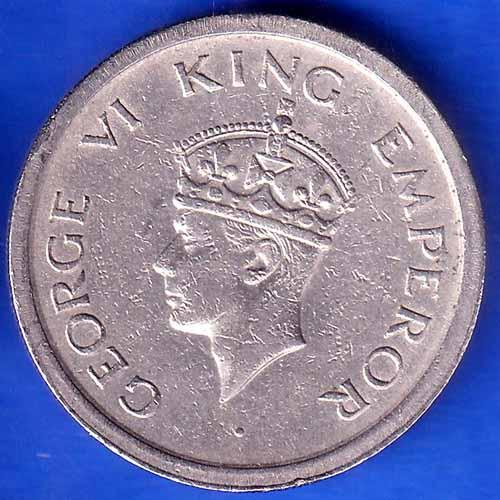 British India 1947 George vi king ONE rupee bombay mint coin ANH3245 ANH2676