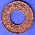 British India 1943 George Vi King One Pice Coin SK747