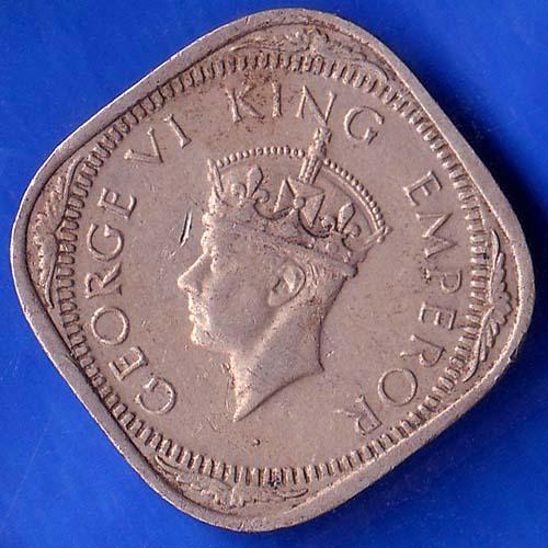 British India 1940 George VI King 2 Anna Coin ANH234