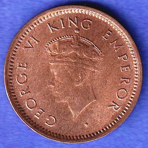 British India 1939 George Vi King Emperor 1/12 ANNA Coin SK695