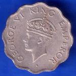 British India 1946 NOIDA MINT George VI King 1 Anna Coin ANH3028