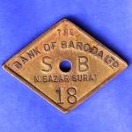BANK TOKEN: BANK OF BARODA LTD.N. BAZAR SURAT NO. 18 SK39