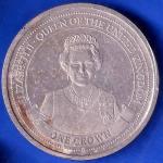 Elizabeth ii queen of zibraltar 2014 one crown ANH2232
