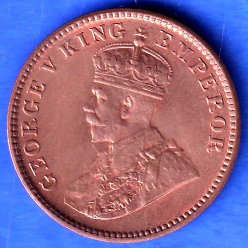 British india 1936 BOMBAY MINT George v one quarter anna copper coin SK943