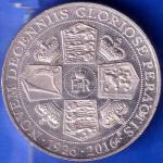 ELIZABETH II DEI-GRA REGINA. GIBRALTAR ONE CROWN NOVEM DECENNIIS GLORIOSE PERACTIS 1926-2016  ANH2678